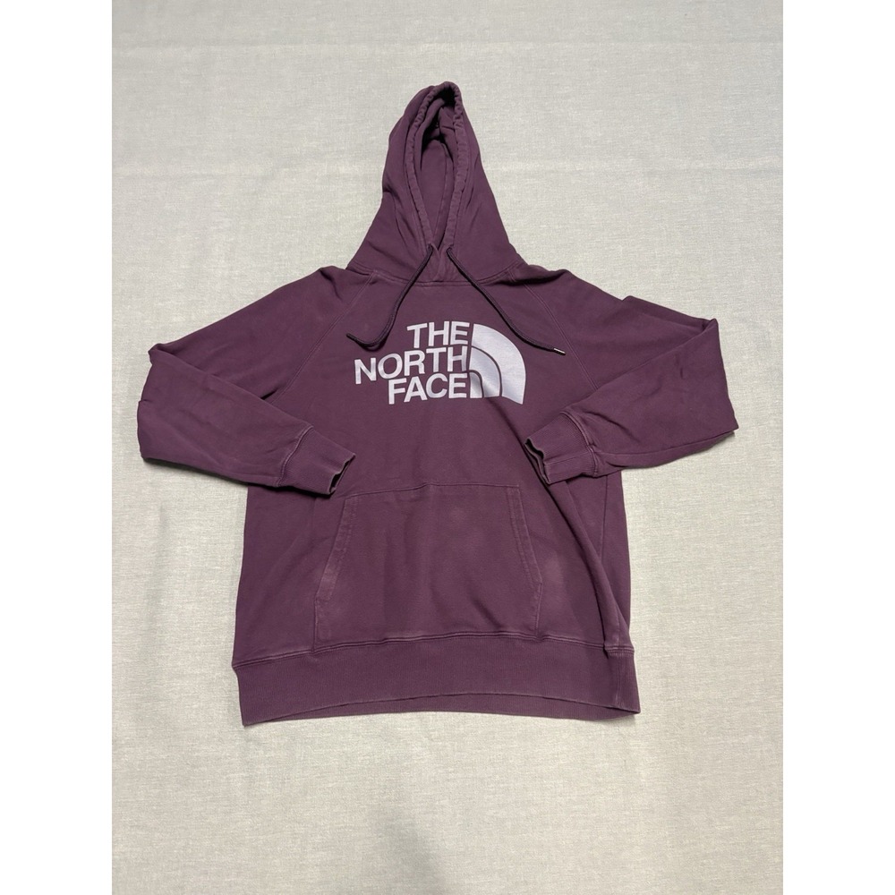 North Face Hoodie Womens Medium Purple Pullover Hooded Sweatshirt Fleece